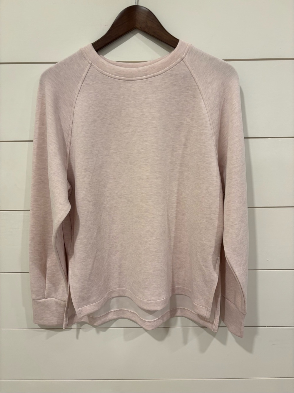 Zella Heather Light Pink Women’s Crewneck Sweatshirt NWT Size Small